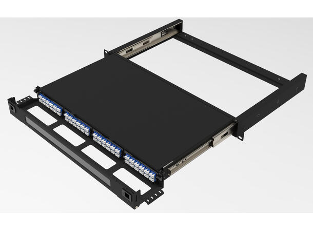 LinkIT 1U MF HD Panel for MPO cassettes Unloaded | Max 96 fiber 1U 