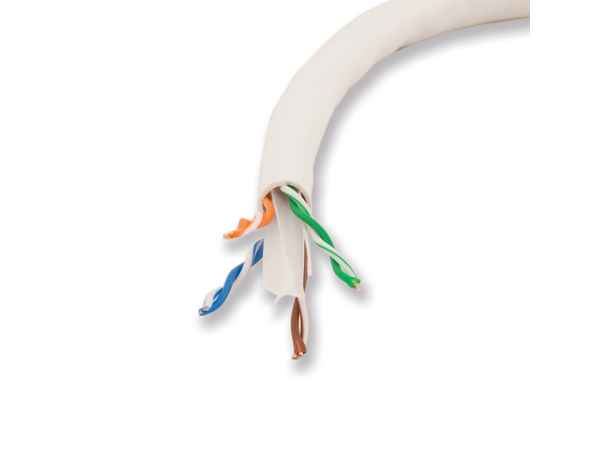 LinkIT Cat.6 U/UTP LSZH Hvit 305m Installasjonskabel |  No print on cable 