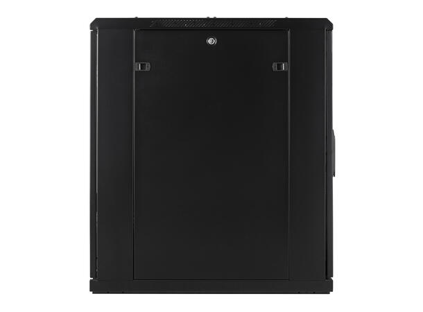 LinkIT Network Rack Cabinet 18U Black W600xD800xH916,  Glass - Perforated 