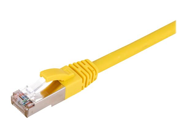 LinkIT Patch S/FTP Cat6a Yellow 0.3m AWG 26/7 | LSZH | Snagless 