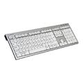 Logickeyboard LogicSilver w/dual USB SE PC Silver, USB
