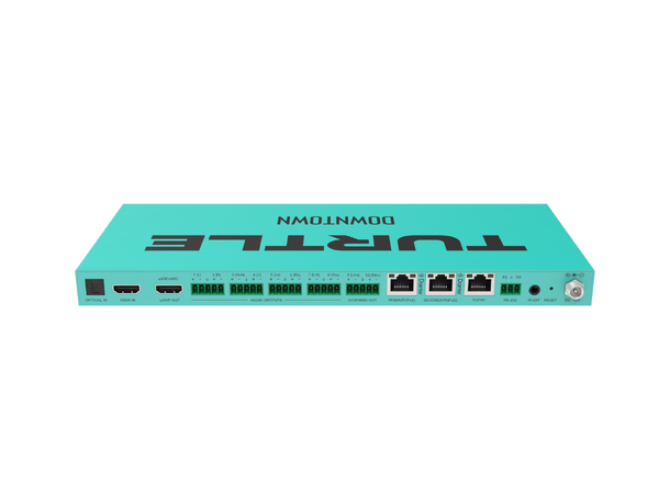 Turtle AV DOWNTOWN. Multi-channel Dolby Atmos and DTS to Dante Encoder 