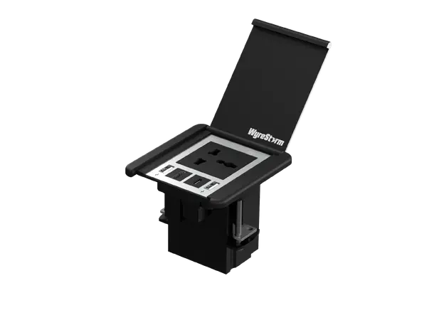 Wyrestorm IDB-200-MS Compact In-Desk Connectivity | HDMI & USB-C Passthrough 
