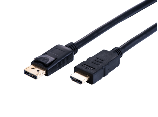 Elivi Displayport to HDMI w/audio 2 m Opptil 4K@60hz w/ DP 1.4 source 