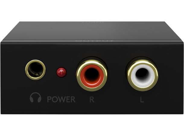 Goobay Digital-to-Analogue Conver 192kHz Coax/Toslink inn 2xRCA Out 