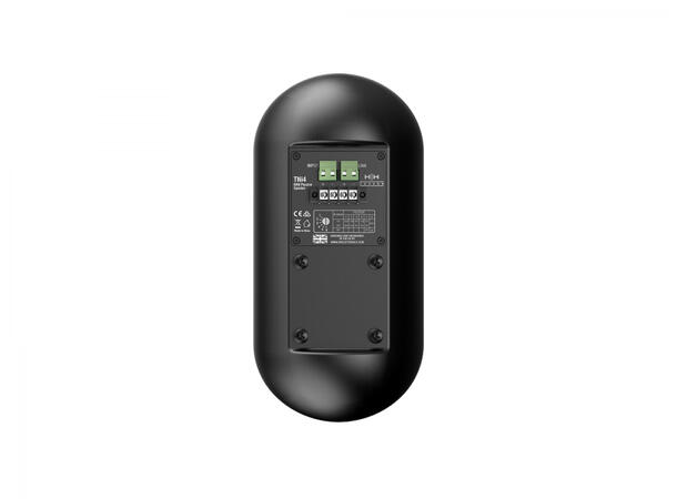 HH Høyttaler Tessen TNi-W4-BK  Svart 4" + 1" 30W@100V 45W@8 Ohm Phoenix 