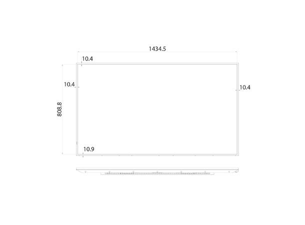Hisense 65" 24/7 UHD 4K 500 nits Haze 25% , Wireless share , Android 11 