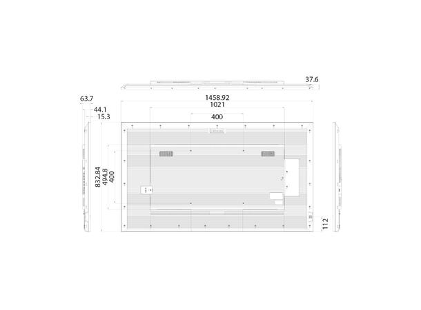 Hisense 65" 24/7 UHD 4K 500 nits Haze 25% , Wireless share , Android 11 