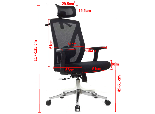 KENSON TERA kontor- och gamingstol Black 