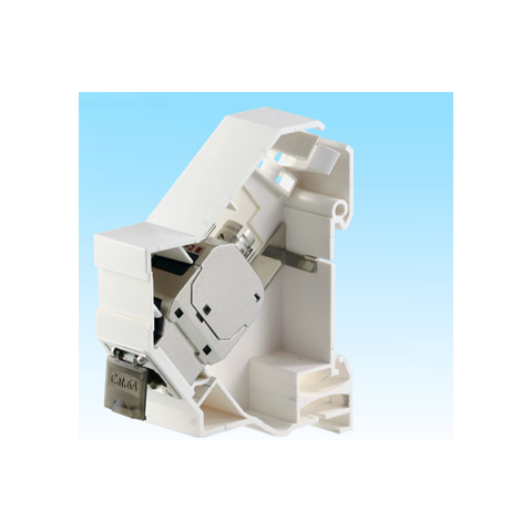 LinkIT 1-port Keystone adapter Din Rail For UTP and STP contacts