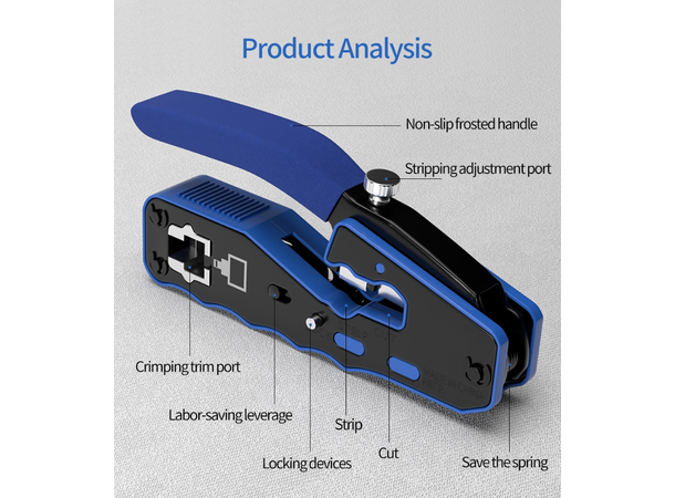 LinkIT Easy RJ45 tang ekstra kniver Erstatningskniver for EC-CT001 tang 