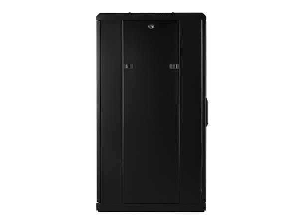 LinkIT Network Rack Cabinet 22U Black W600xD600xH1094, Glass - Perforated 