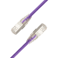LinkIT SlimPatch U/FTP Cat6a Purple 1.5m AWG 28/7 | LSZH | 4.8mm