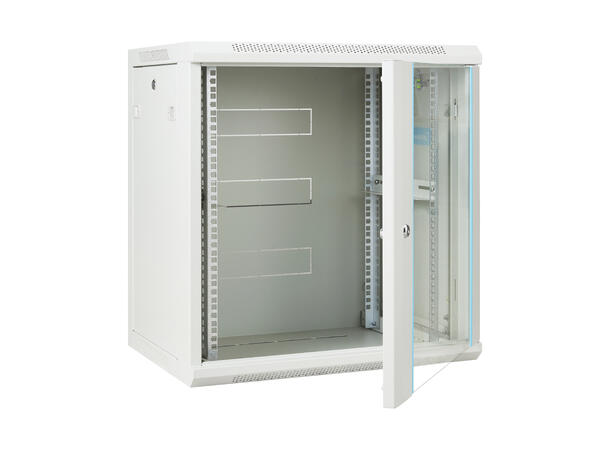 LinkIT Wall Cabinet 19' 12U Grey W600xD450xH635 |  Glass 