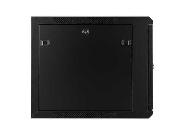 LinkIT Wall Cabinet 19' 6U Black W600xD600xH368 |  Glass 
