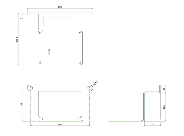 Smartmetals WALL FIXATION KIT FLOOR LIFTS 