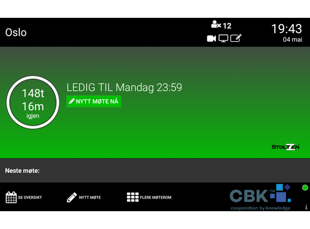 Stoltzen METIS Meeting Room Booking Stoltzen METIS Booking Display 10" 