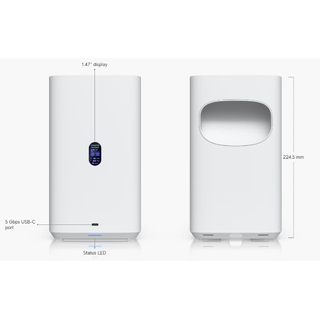 Ubiquiti UniFi NAS 4-Port White 4 x 3.5"|2xM.2|2.5Gbit|PoE+++ 90W in
