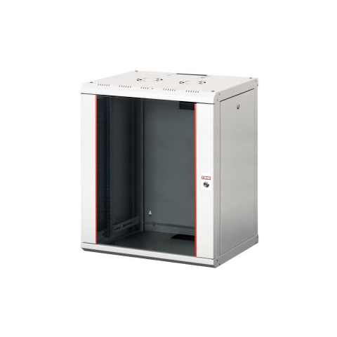 Lande Proline 16U Grey W600xD450xH818 | Glass door | 100 kg