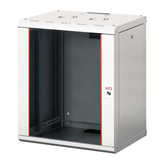 Lande Proline 16U W600xD450xH818 | Grey | Glass door