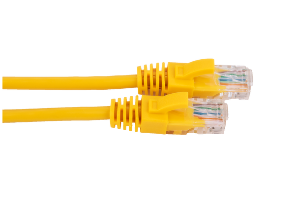 LinkIT Patch U/UTP Cat5e Gul 1m AWG 26/7 | PVC 