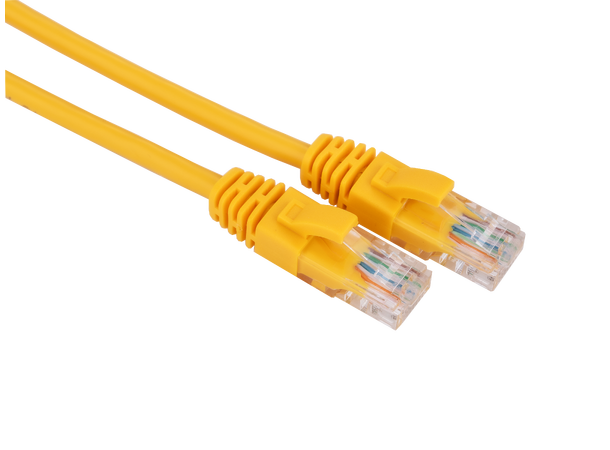 LinkIT Patch U/UTP Cat5e Gul 1m AWG 26/7 | PVC 