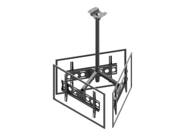 Edbak MB355T-L Triangelfeste 3xDisplay <55", 180KG, 22-112cm, Triangle x3 