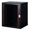 Lande PROline 16U W600xD600xH818 | glass door | Black