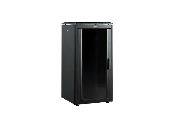 Lande Serverskap Svart 22U B600xD 800 DYNAmic | m/perf. dørblad foran/bak 