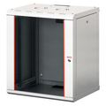 Lande PROline 16U B600xD600xH818 | w/Glass door | Grey