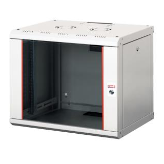 Lande Proline 9U W600xD450xH505 | Grey | Glass door