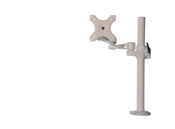 KENSON Table Mount Single Arm Single | White | Mounting Clamp 
