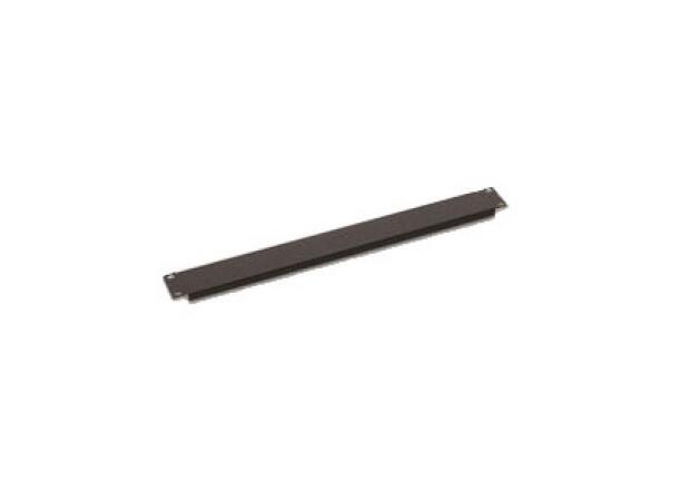 Lande 19" Blank Panel 1U Steel | w/Screws | Black 