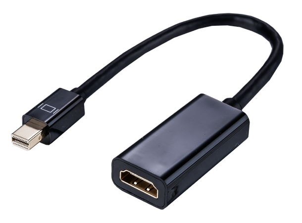 LinkIT MiniDisplayport to HDMI blk adapt 0.2m kabel DP 1.1 4K x 2K @ 60Hz PC/MAC