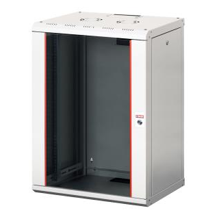 Lande Proline 20U Grey W600xD450xH996 | Glass door | 100 kg