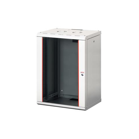 Lande Proline 20U W600xD450xH996 | Grey | Glass door