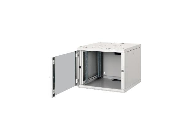 Lande Proline 9U W600xD600xH505 | Grey | Glass door 