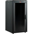 Lande Server cab. Black 12U W600xD1000 DYNAmic | w/perf. doors front and rear
