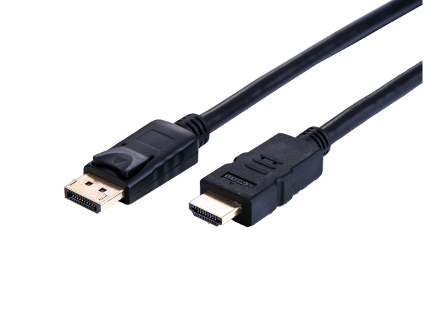 LinkIT DisplayPort ver.1.3 till HDMI 2 m 4K x 2K@60Hz 30 AWG svart