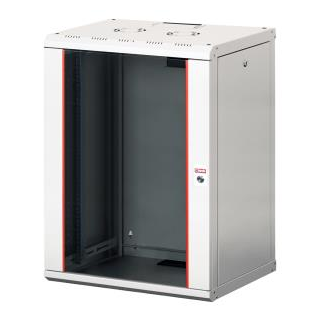 Lande Proline 20U B600xD600xH996 | Grey | Glass door