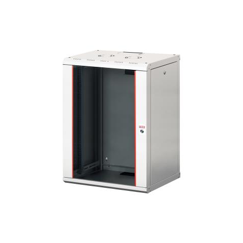 Lande Proline 20U Grey W600xD600xH996 | Glass door | 100 kg