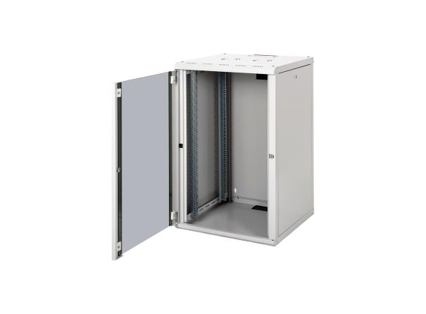 Lande Proline 20U Grey W600xD600xH996 | Glass door | 100 kg 