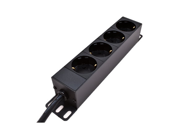 LinkIT 10" Strømskinne 4xCEE 7/4 2m CEE 7/7 | 16A 