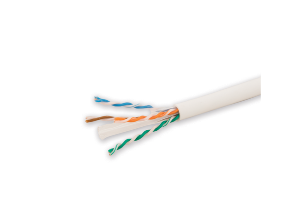LinkIT Cat.6 U/UTP LSZH vit 305m Installationskabel | AWG 23/1 | 250Mhz 