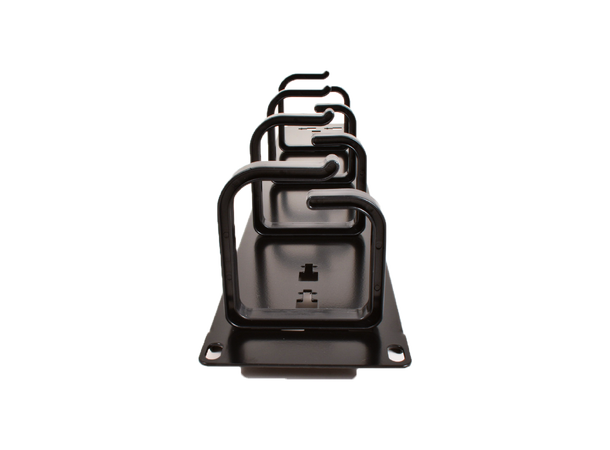 LinkIT kabelguide 19" 2U 5 bøyler svart Kabelholder | plast | eks skruer 
