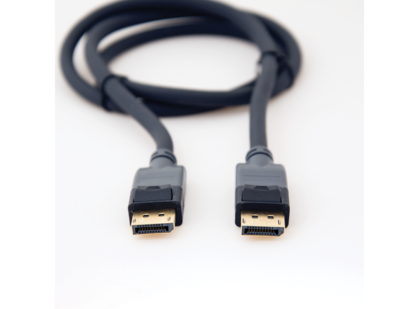 Stoltzen Flex Displayport 1.2 3 m 4K@60Hz | 7,3mm | Myk | Svart 