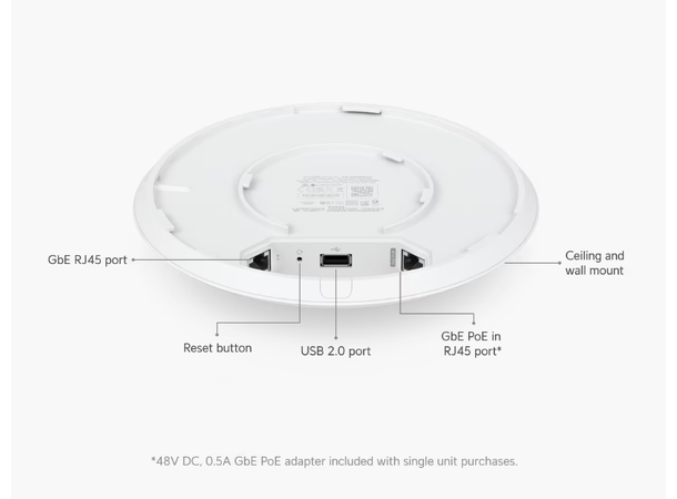 Ubiquiti UniFi AC PRO 3x3 2.4GHz 3x3 5GHz 802.3af-at PoE+ 