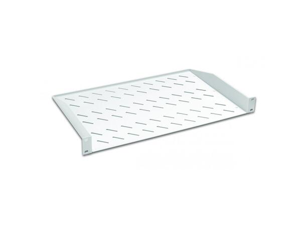 Lande 19" Fixed Shelf 1U D400 Front mount | 15kg | Grey 