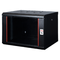 Lande PROline 7U W600xD450xH418 | Black | w/glass door