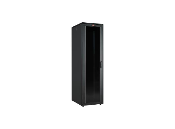 Lande Server cab. Black 42U W600xD 800 DYNAmic | w/perf. doors front/rear 